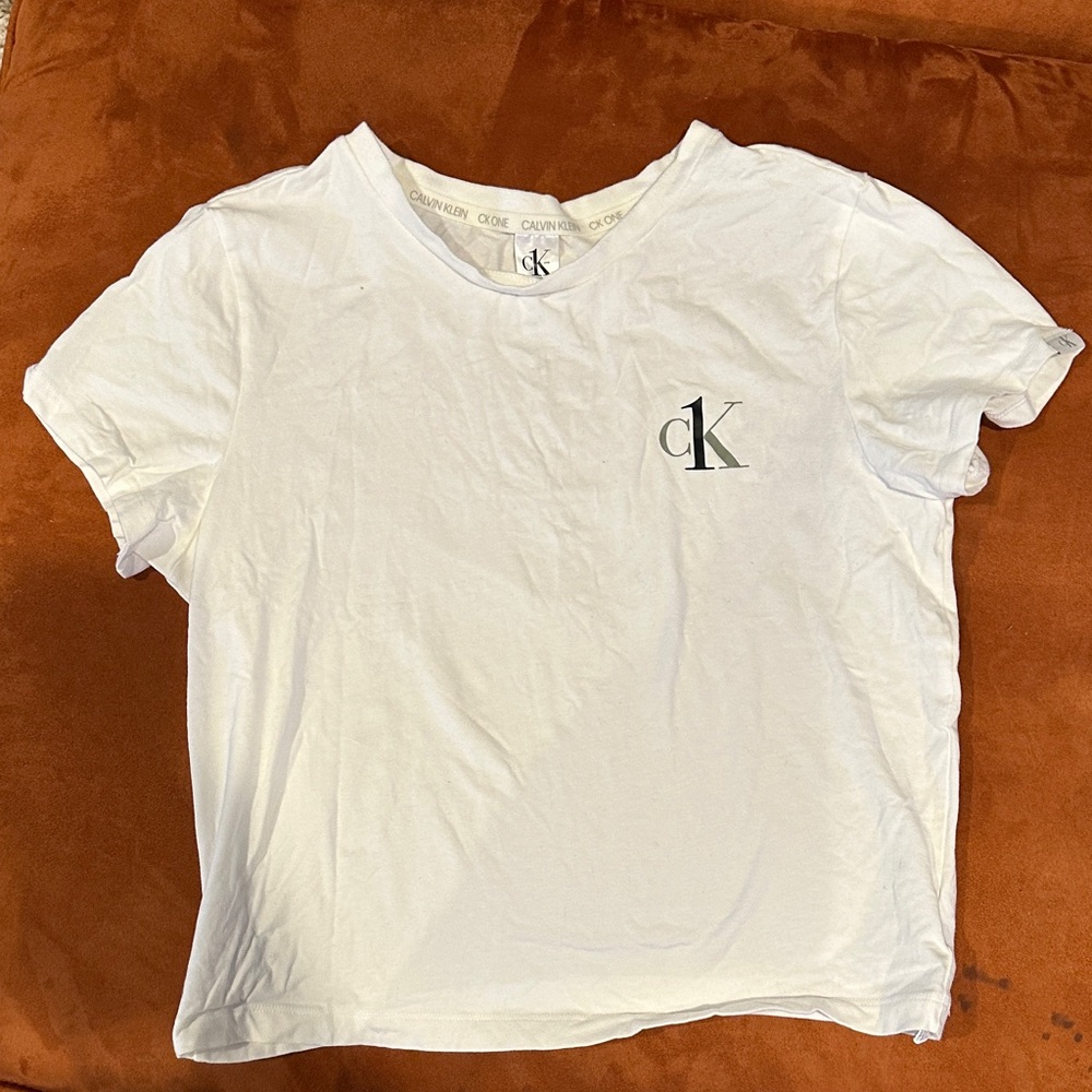Calvin Klein White Tee with Logo